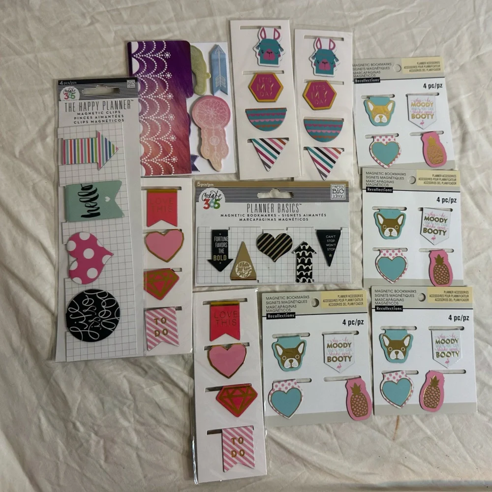 The Happy Planner and Recollections Magnetic Bookmark Planner Accessories